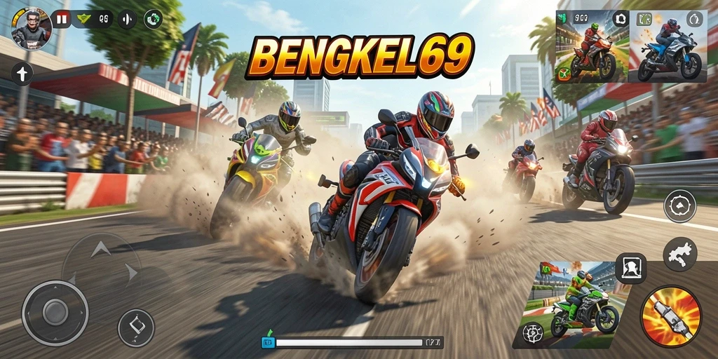 Tampilan gameplay BENGKEL69 yang intens dan mendebarkan.