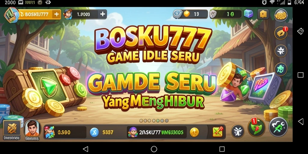 Tampilan gameplay menarik dari BOSKU777 dalam mode Idle.