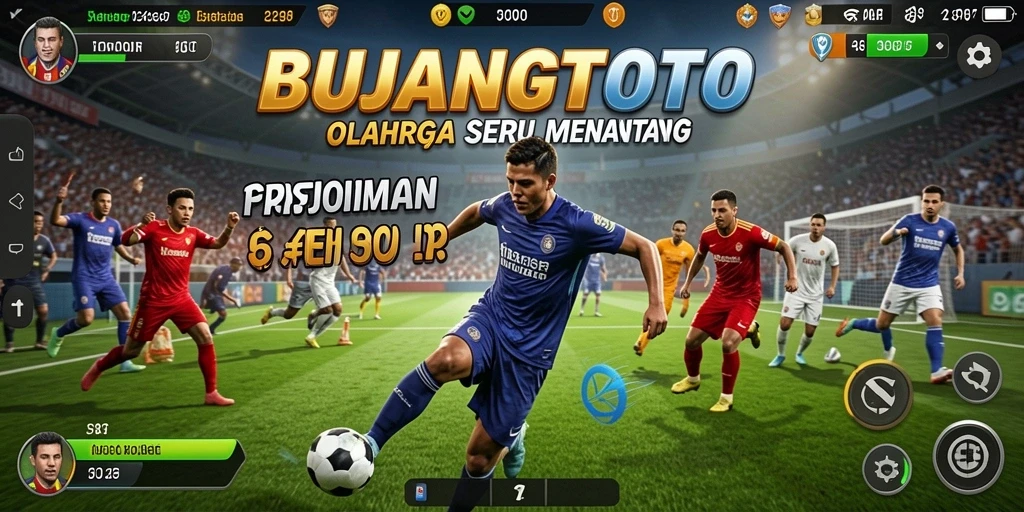 Tampilan gameplay seru dalam permainan olahraga BUJANGTOTO.
