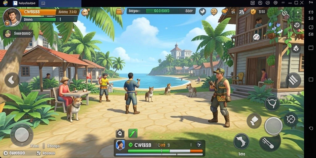 Tampilan gameplay interaktif dari CW8888 yang menyenangkan.