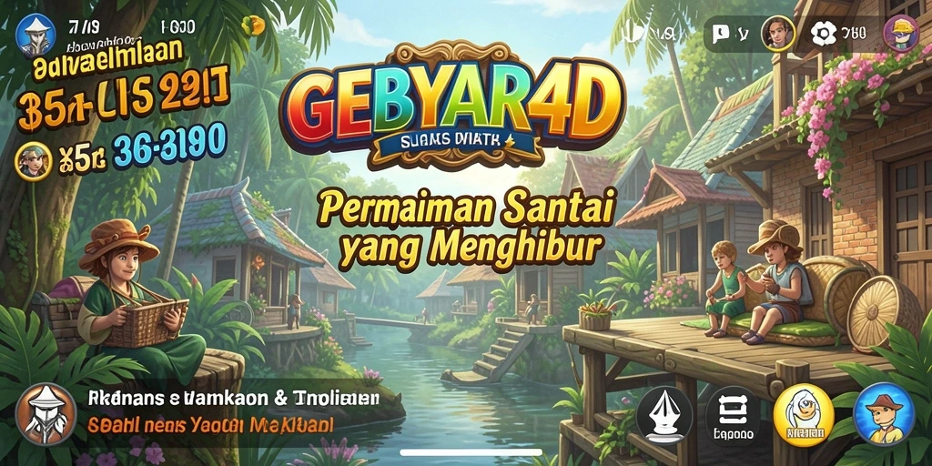 Tampilan gameplay seru dan interaktif dari GEBYAR4D.
