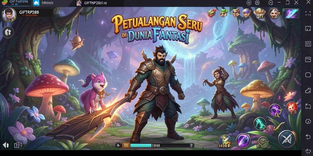Screenshot gameplay GIFTRP288 menampilkan petualangan yang seru dan menantang.