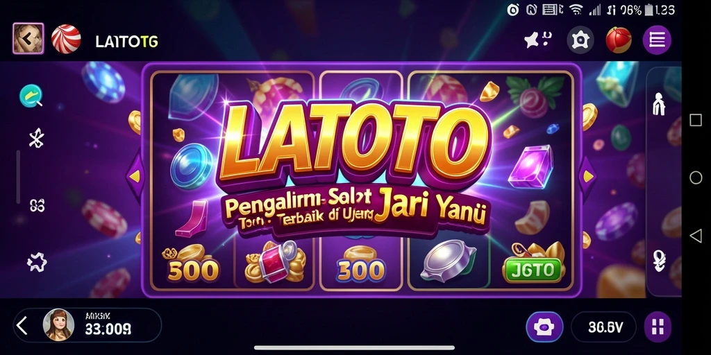 Screenshot utama LATOTO menampilkan gameplay seru dengan fitur slot yang menarik.