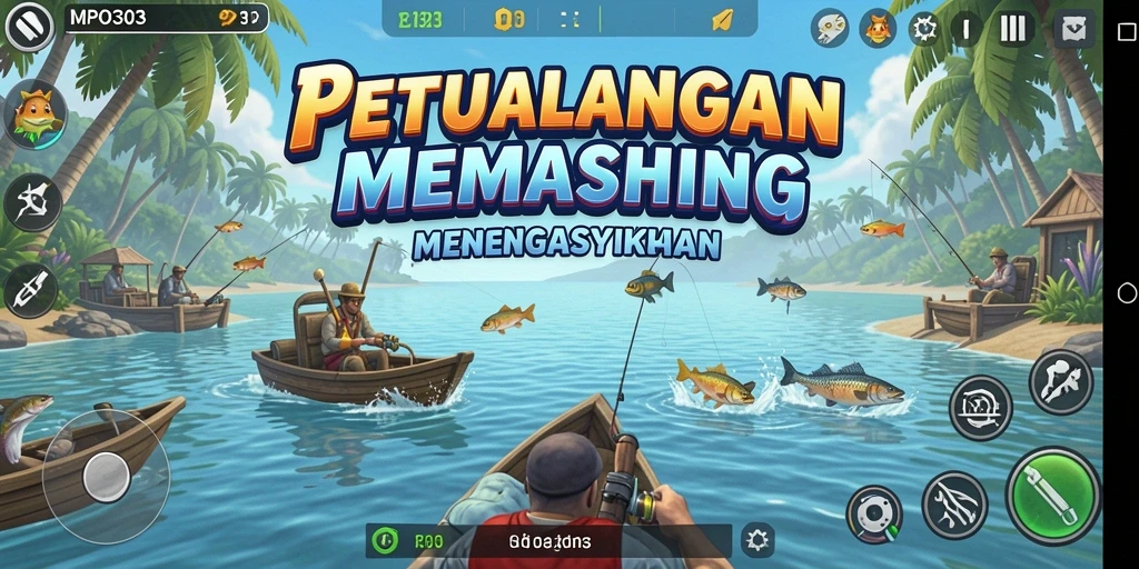 Tangkapan ikan yang besar di MPO303 saat gameplay Fishing.