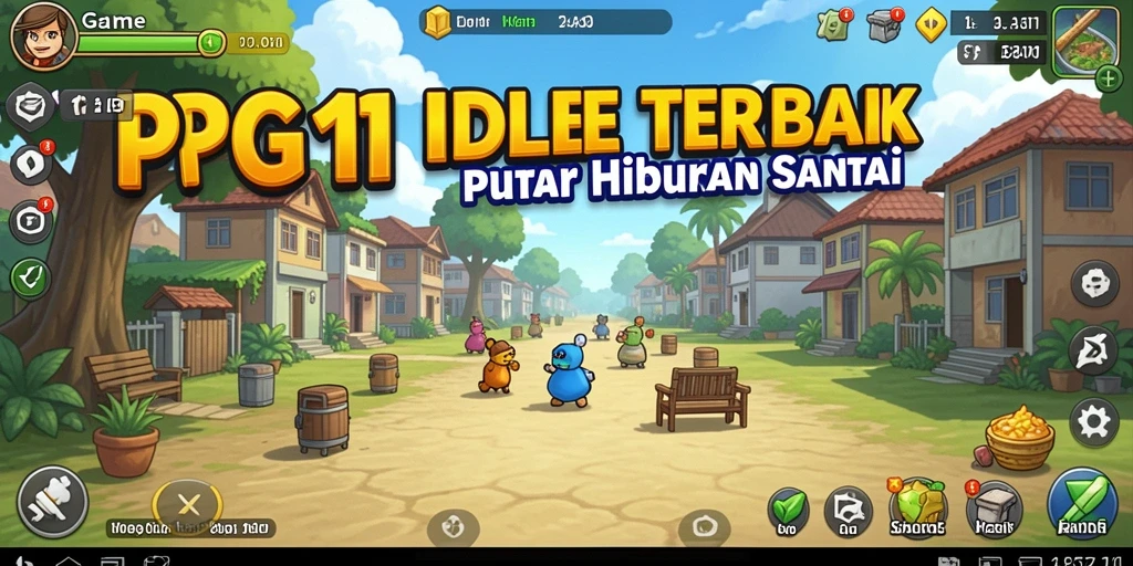 Screenshot PG11 menampilkan gameplay Idle yang mengasyikkan dengan karakter unik.
