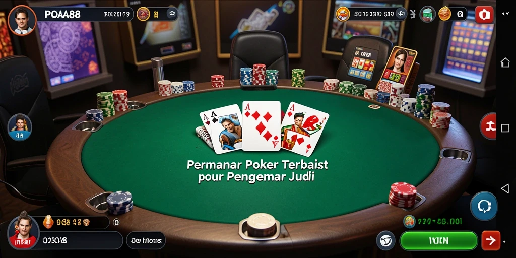 Tampilan gameplay menarik dari POA88 saat bermain Poker.