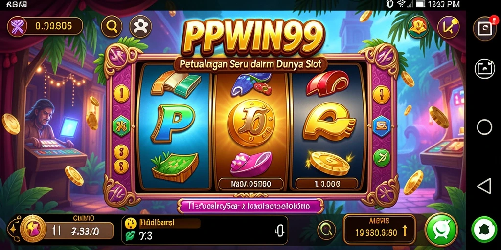 Screenshot gameplay PPWIN99 menampilkan mesin slot yang menakjubkan.