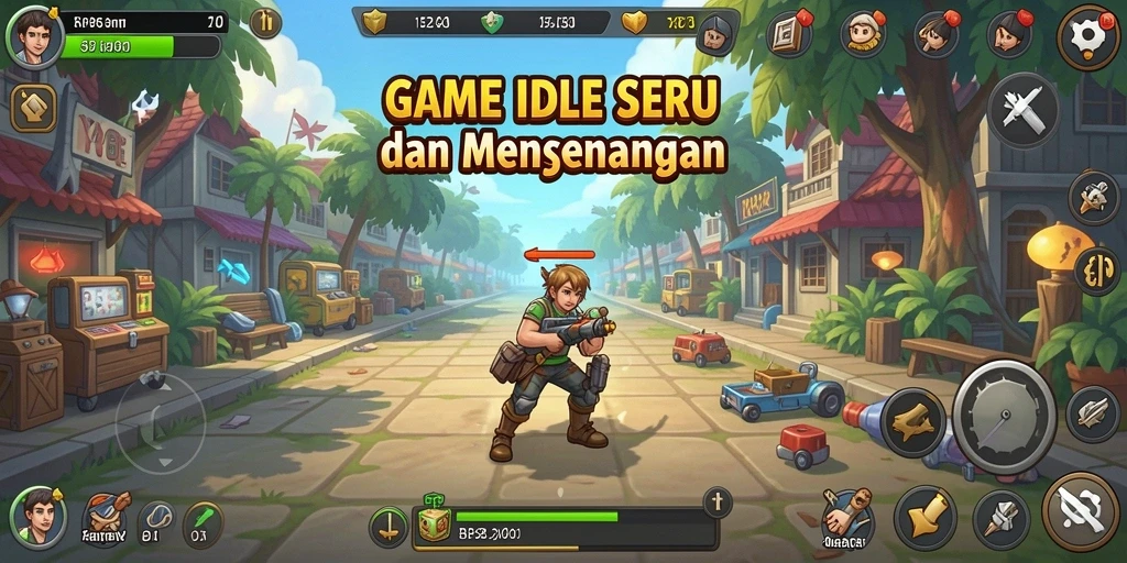 Tangkapan layar RP8 menampilkan gameplay santai dan menarik dari genre Idle.