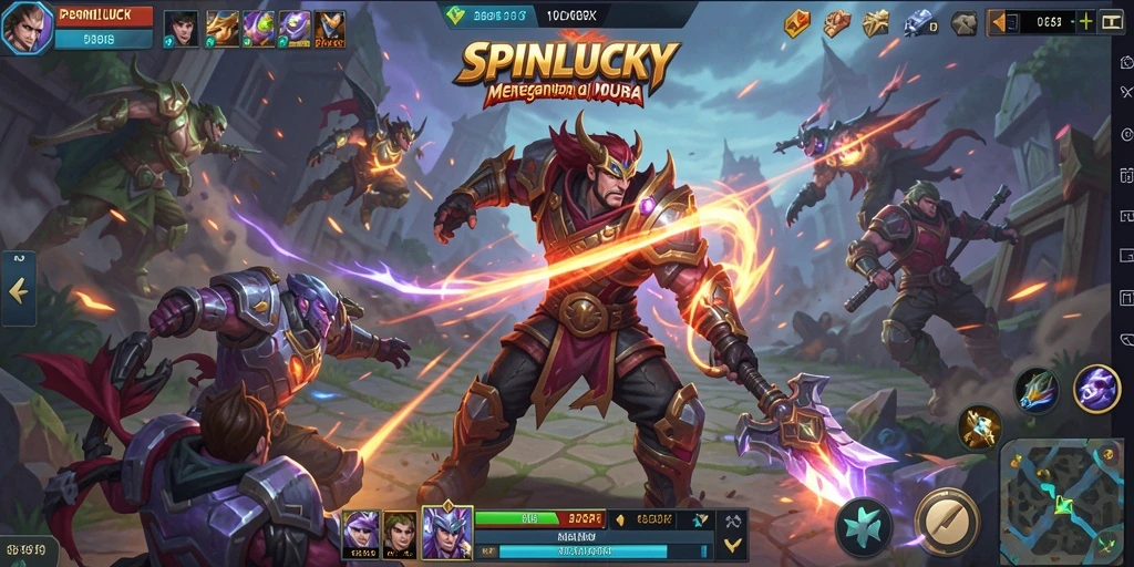 Gameplay mendebarkan di arena SPINLUCKY.