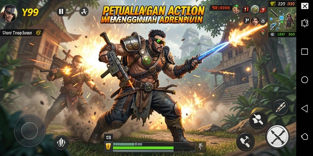 Gameplay seru Y89 dengan aksi yang mendebarkan.
